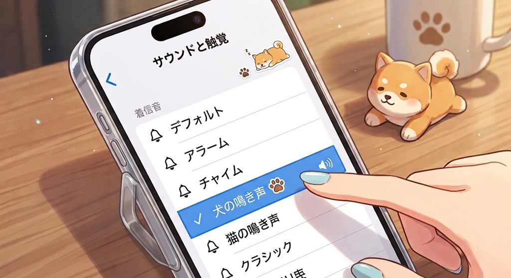 iPhoneの音設定の挿絵