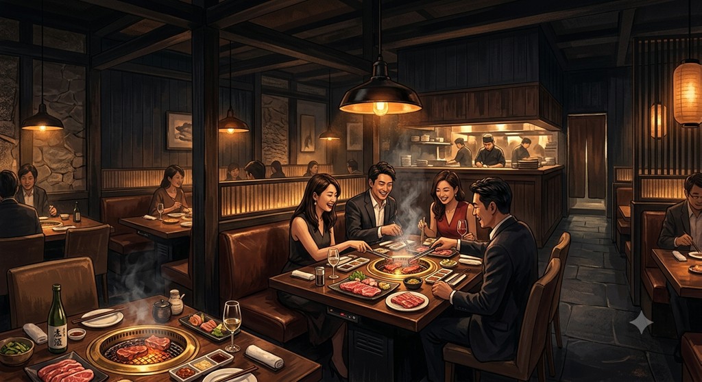 高級焼き肉の挿絵