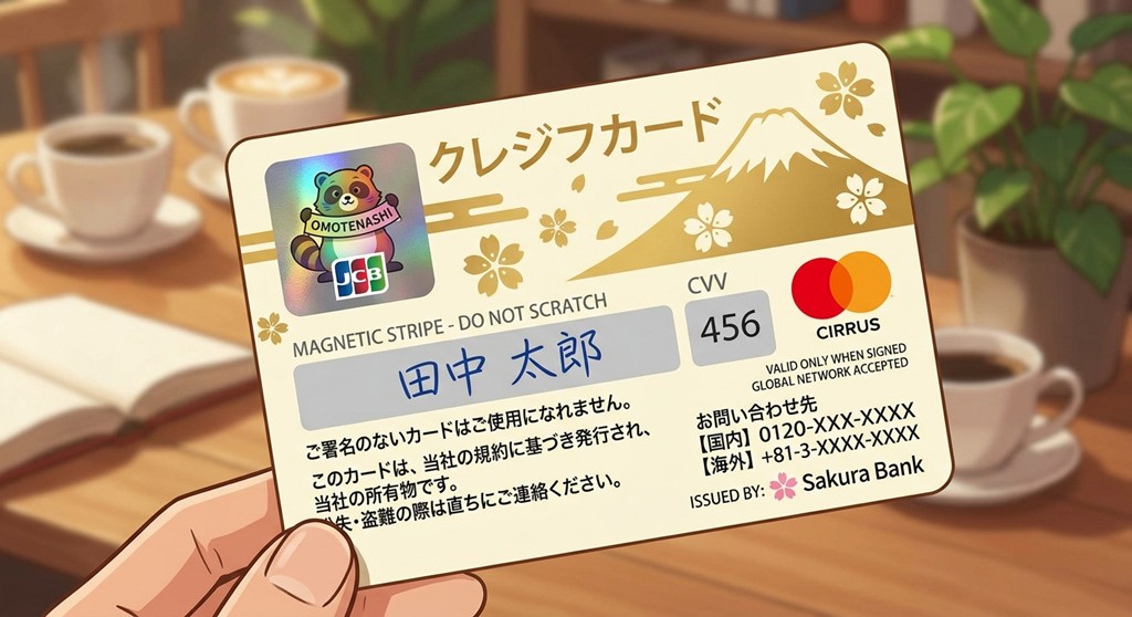 クレジットカードのセキュリティコードの挿絵